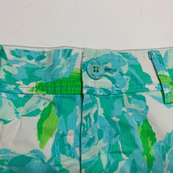Lilly Pulitzer Callahan Shorts - Poolside Blue Rose First Impression - Size 2 - Picture 4 of 8